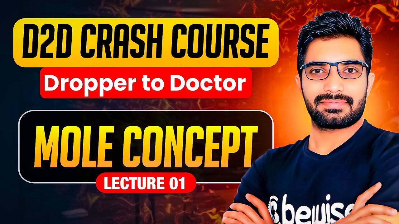 Mole Concept L - 01 Calculation of Mole | D2D Chemistry Crash Course for NEET 2026 Demo Video