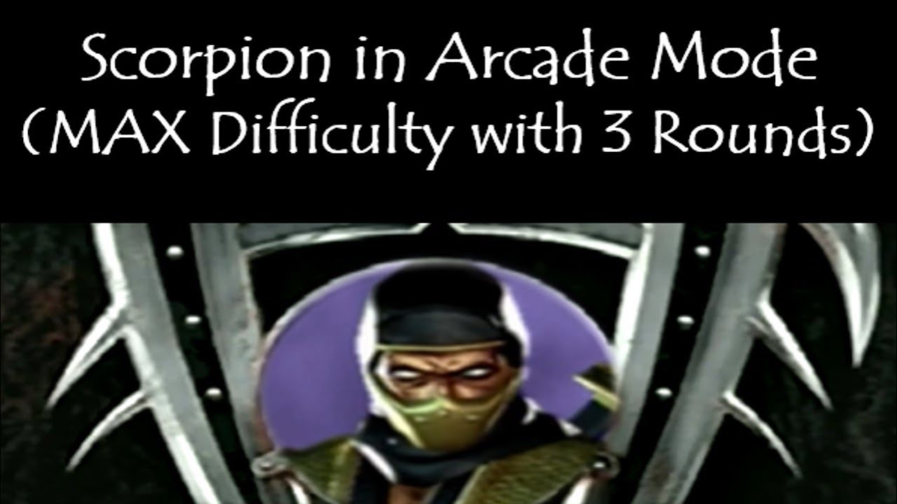 Scorpion in Arcade Mode (MAX Difficulty with 3 Rounds) - Mortal Kombat: Deadly Alliance | PS2