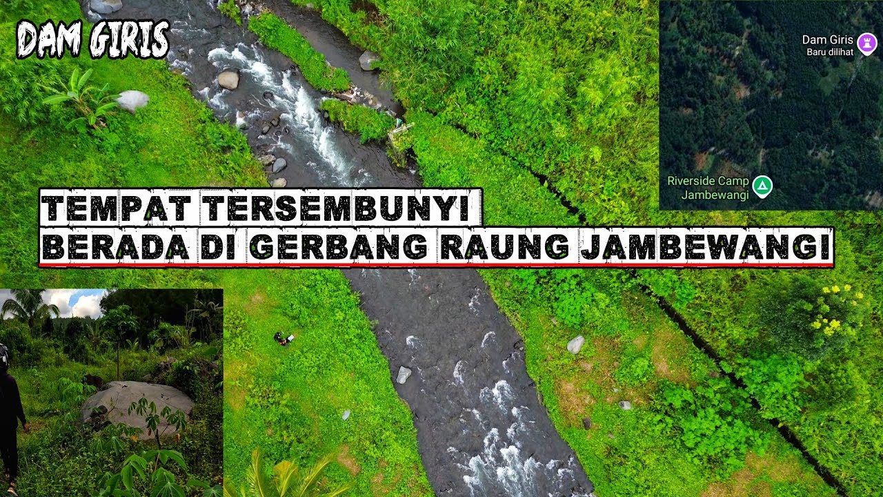 Berada ditengah hutan Tempat tersembunyi gerbang raung  jambewangi - dam giris