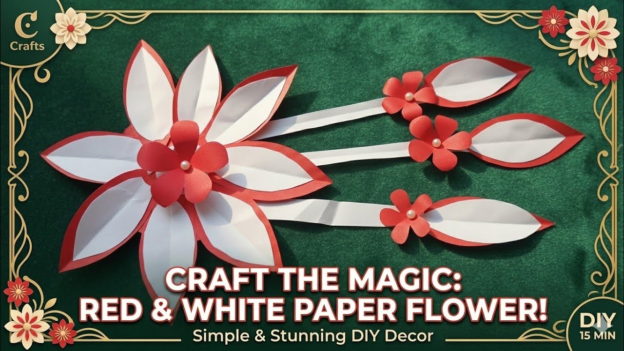 New!Easy Paper Wall Hanging Idea |Flower Wall Hanging Using A4 Size Paper Sheet |Paper Home Decor