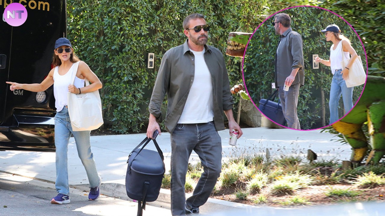 Ben Affleck and Jennifer Garner were photographed spending time together in a casual setting in LA