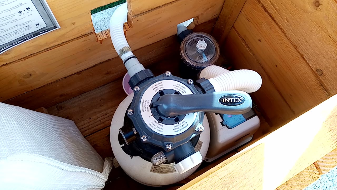 Pompe à chaleur GRE HPM20 sur piscine Intex 9 m3