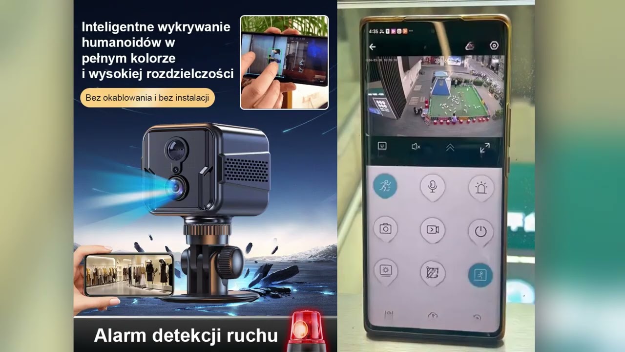 Nocne widzenie HD! Kamera 4G bez instalacji
