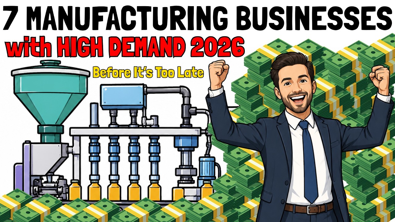 7 MANUFACTURING BUSINESSES That Will Make You Rich (Before It's too Late)