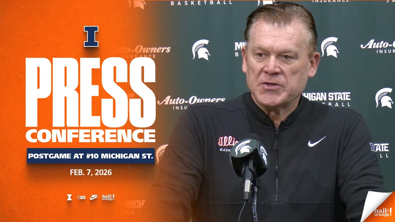 Illinois Men's Basketball | Postgame Press Conference at #10 Michigan State 2/7/26