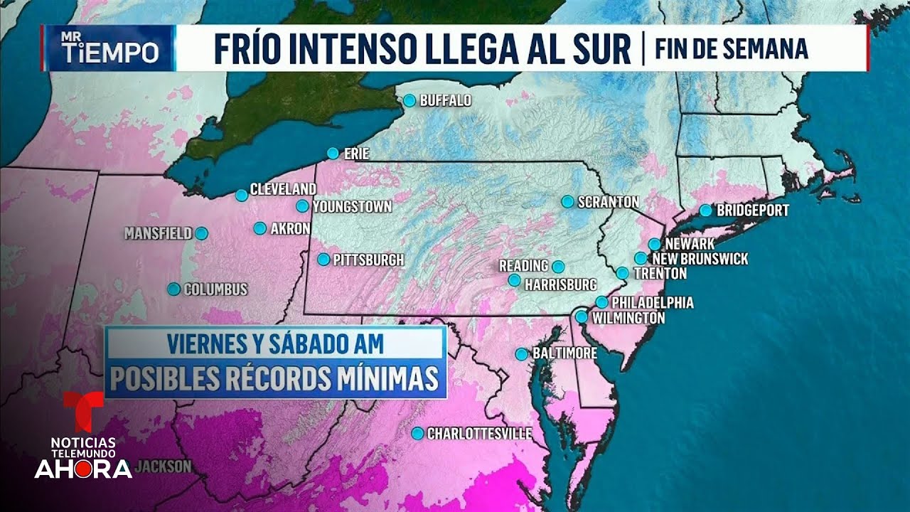El frío alcanzará niveles nunca antes reportados durante el fin de semana | Noticias Telemundo