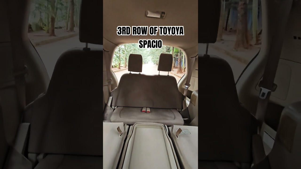 THIRD ROW OF TOYOTA SPACIO #car #toyota #spacio #backseat #thirdrow #uganda #kampala #carreview