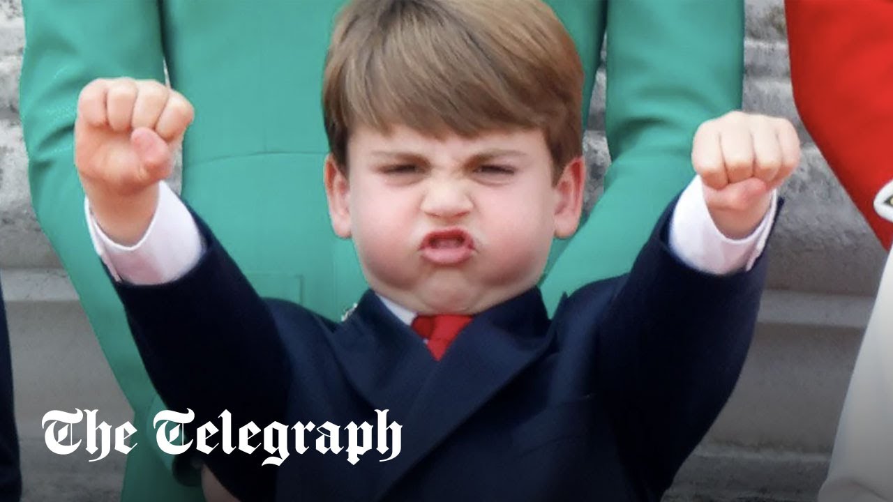 Prince Louis once again steals the show on Buckingham Palace balcony at Trooping the Colour 2023