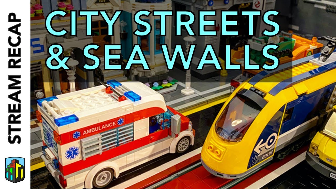 Custom LEGO Streets with Embedded Tram Track