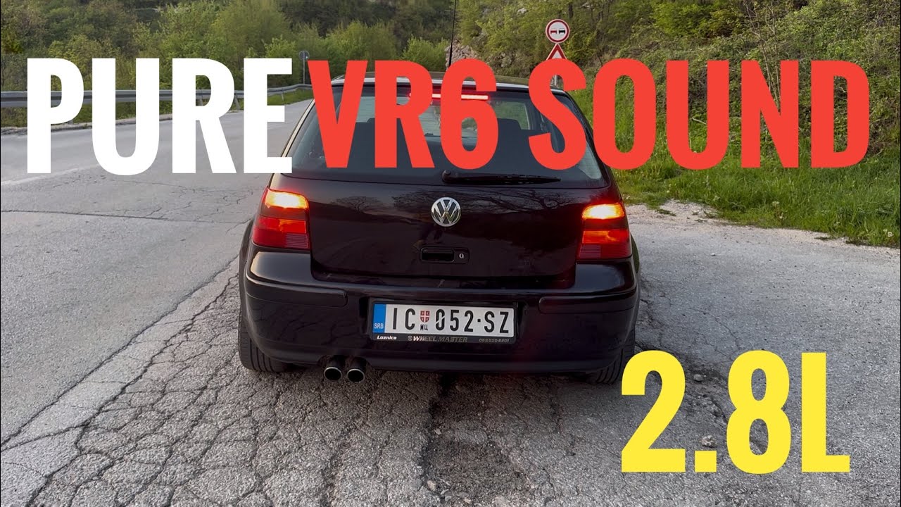 Pure VR6 Sound | Golf 4 VR6 2.8L Exhaust Note