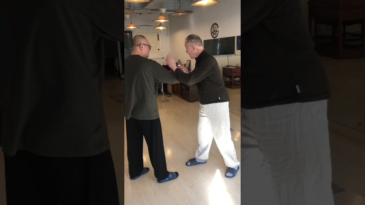 Master Fu 太极拳架现场教学进步搬拦捶用法 掌变拳“拿”用法