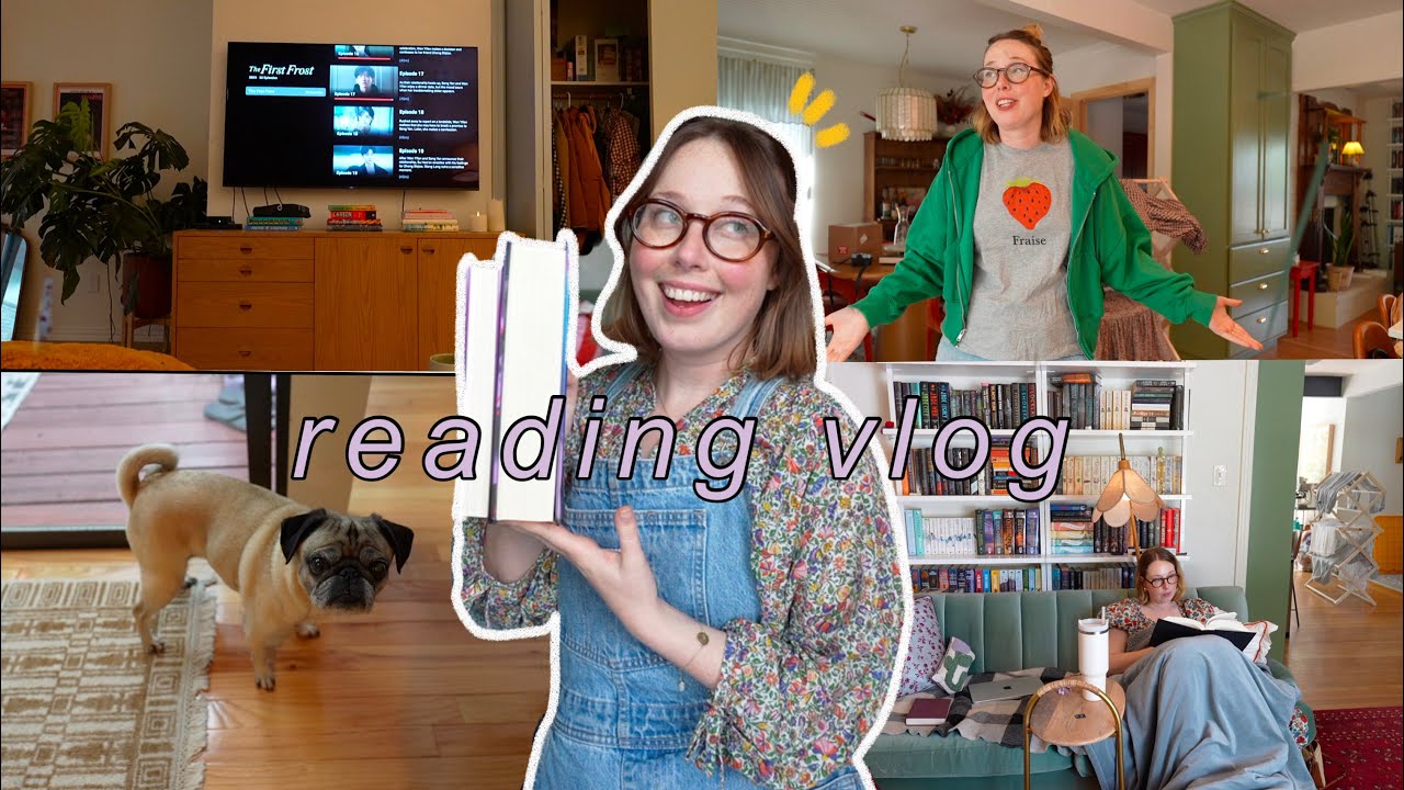 cozy reading vlog: reading over 1000 pages of hyped reads!