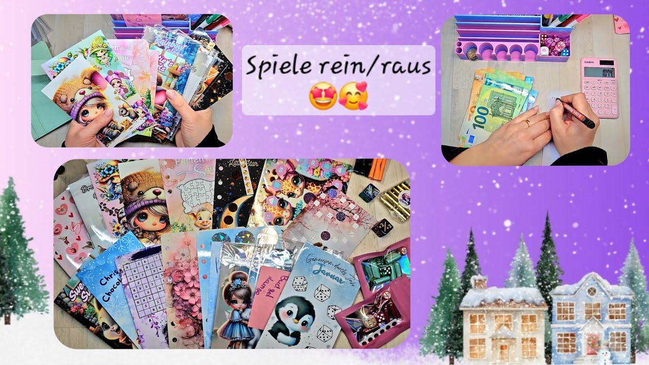 🤩Spiele rein/raus🎲 😀 Wieviel Geld sparen? #minimi 🎀