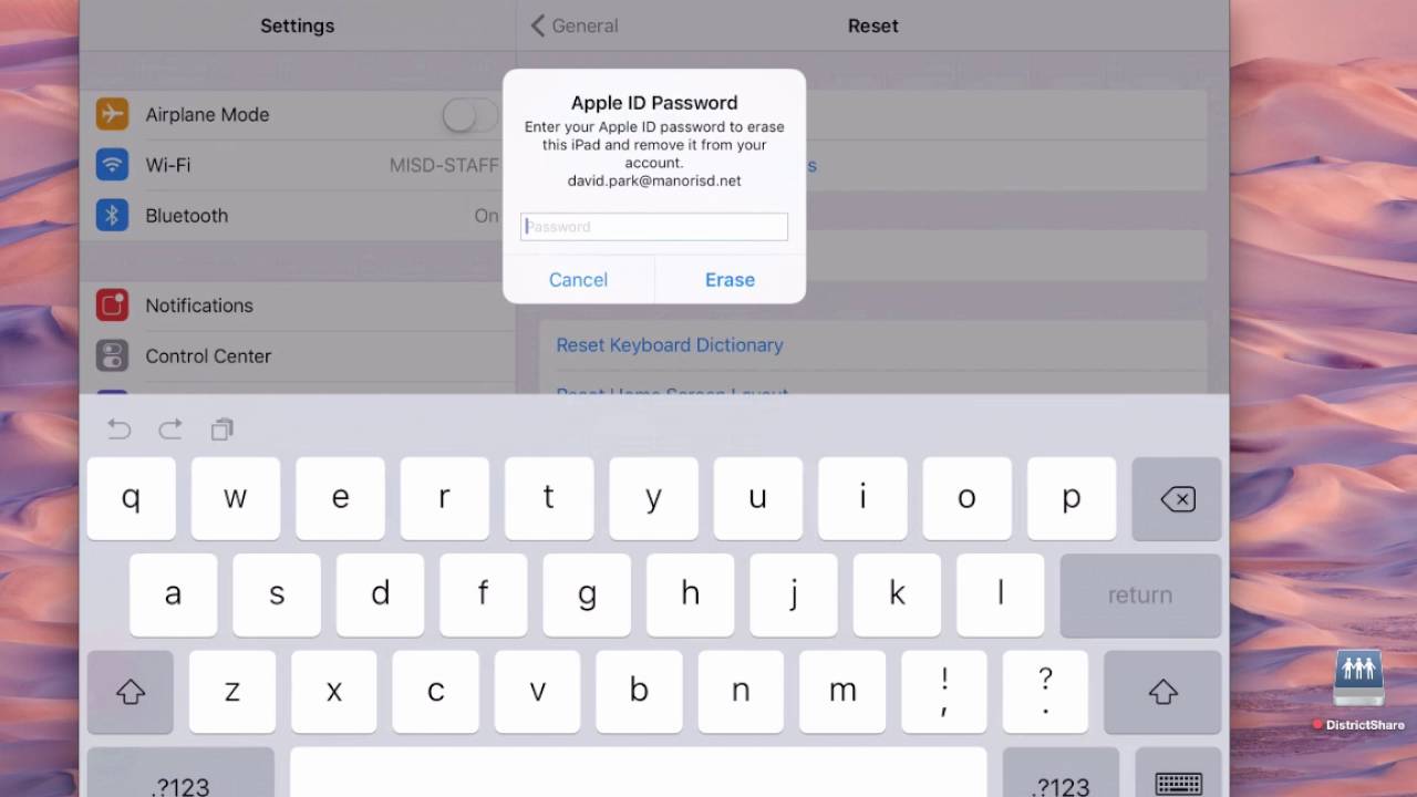 Factory Reset Student iPads