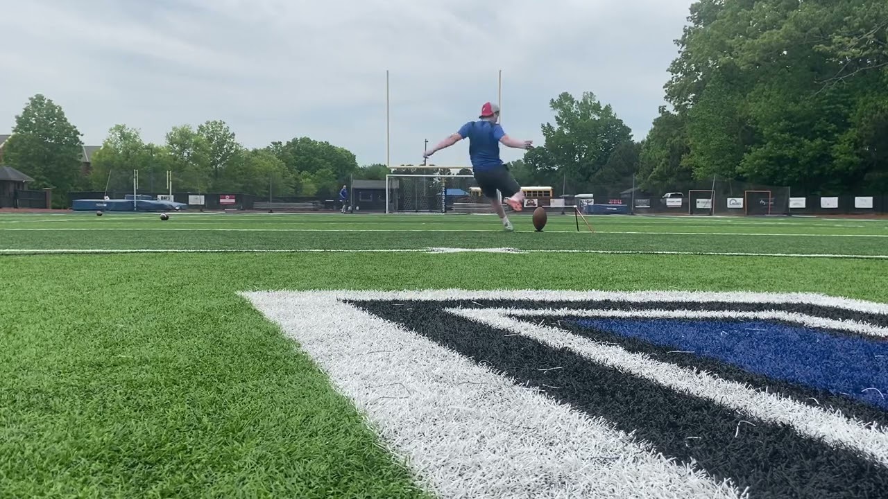 Easy 45 yard field goal. Freshman kicker/punter.
