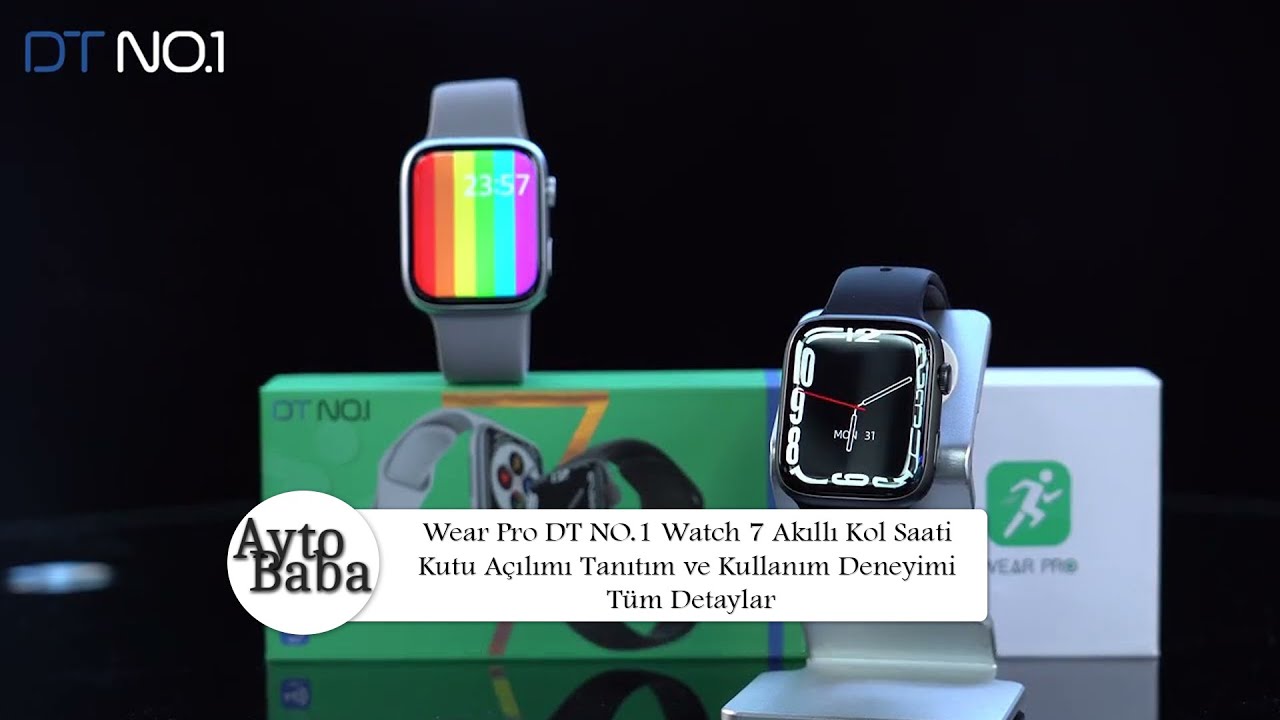 Wear Pro DT NO.1 Watch 7 Akıllı Kol Saati Kutu Açılımı Tanıtım ve Kullanım Deneyimi Tüm Detaylar