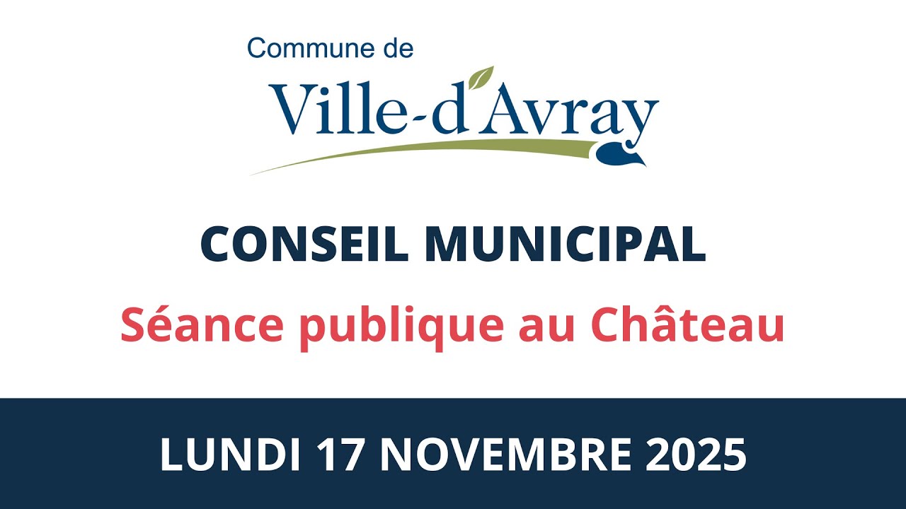 Conseil municipal du 17 novembre 2025