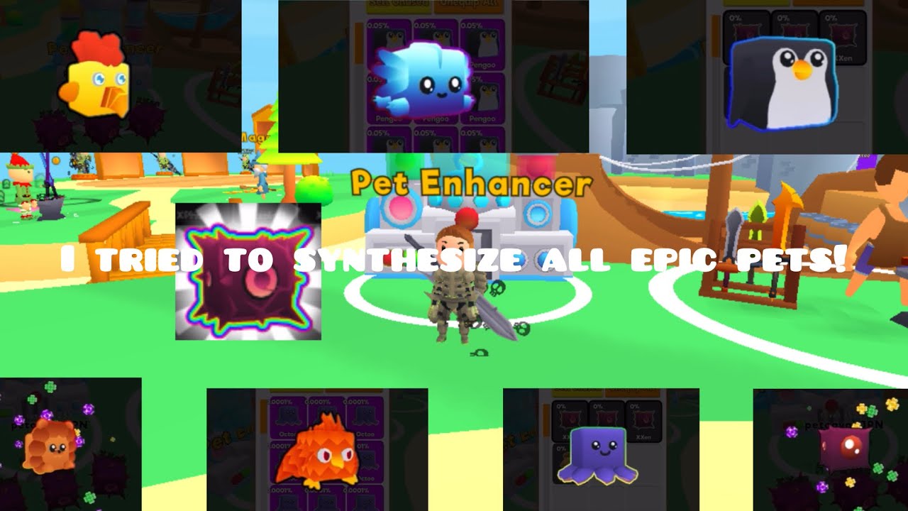 Swordmasters.io I tried to synthesize all epic pets!!