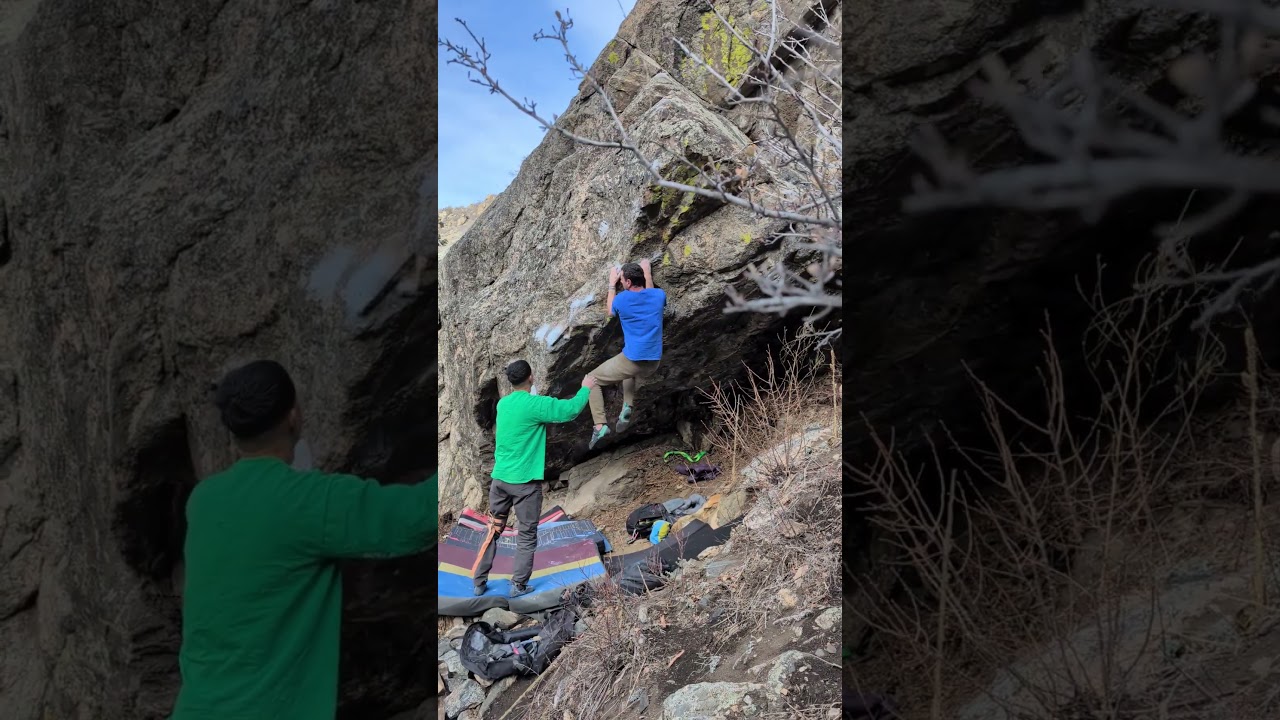 Serrated Edge V8 #bouldering #clearcreekcanyon #rockclimbing