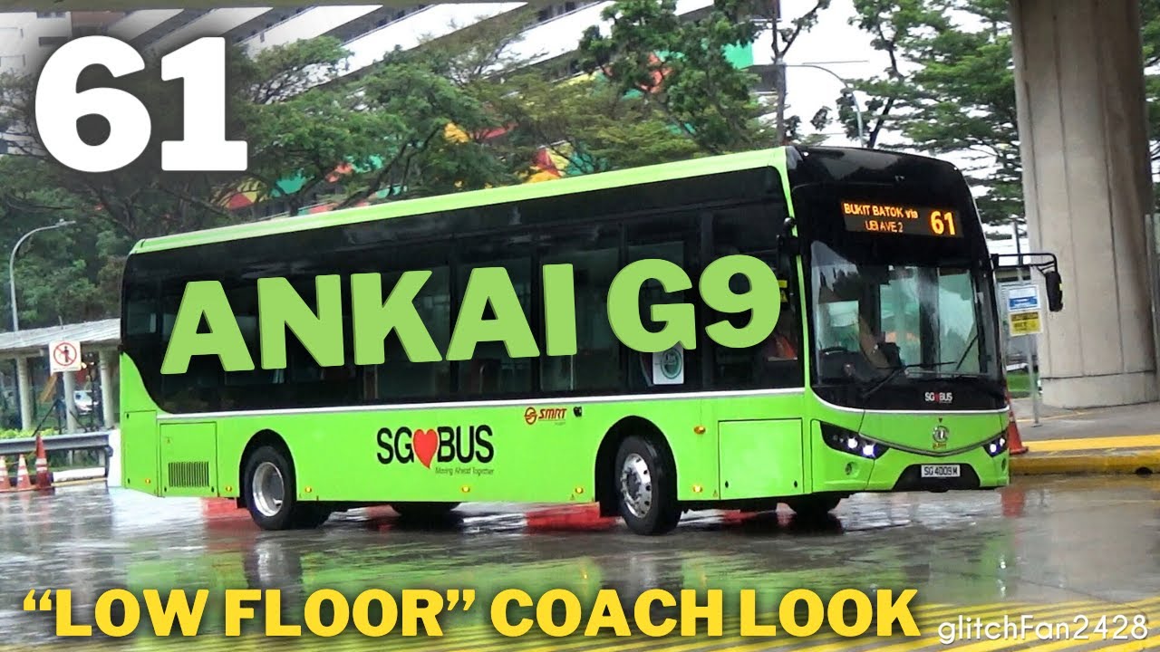 Unique 3 Door Bus! Ankai G9 Demonstrator SG4009M Wet Run on 61 [SMRT]