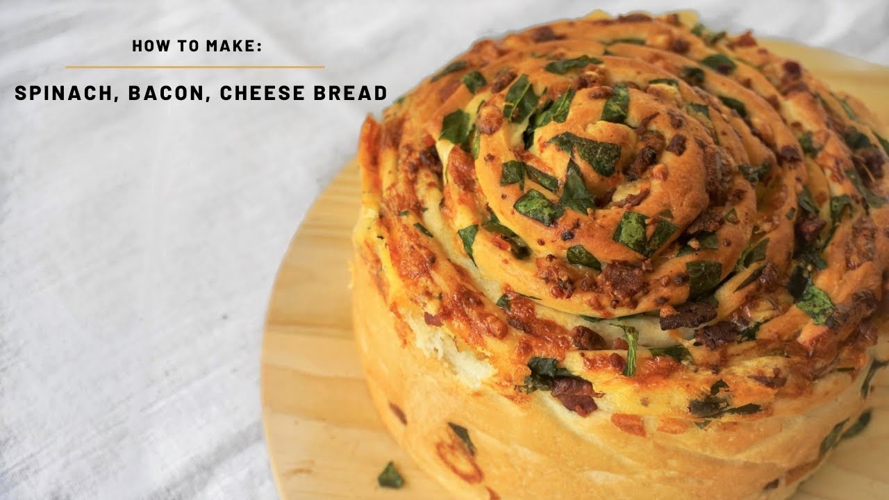 Spinach, Bacon, Cheese Bread