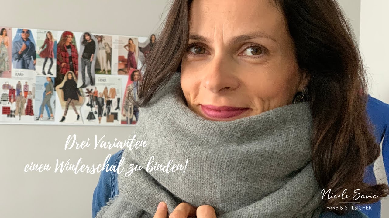 Drei Varianten einen Winterschal zu binden!