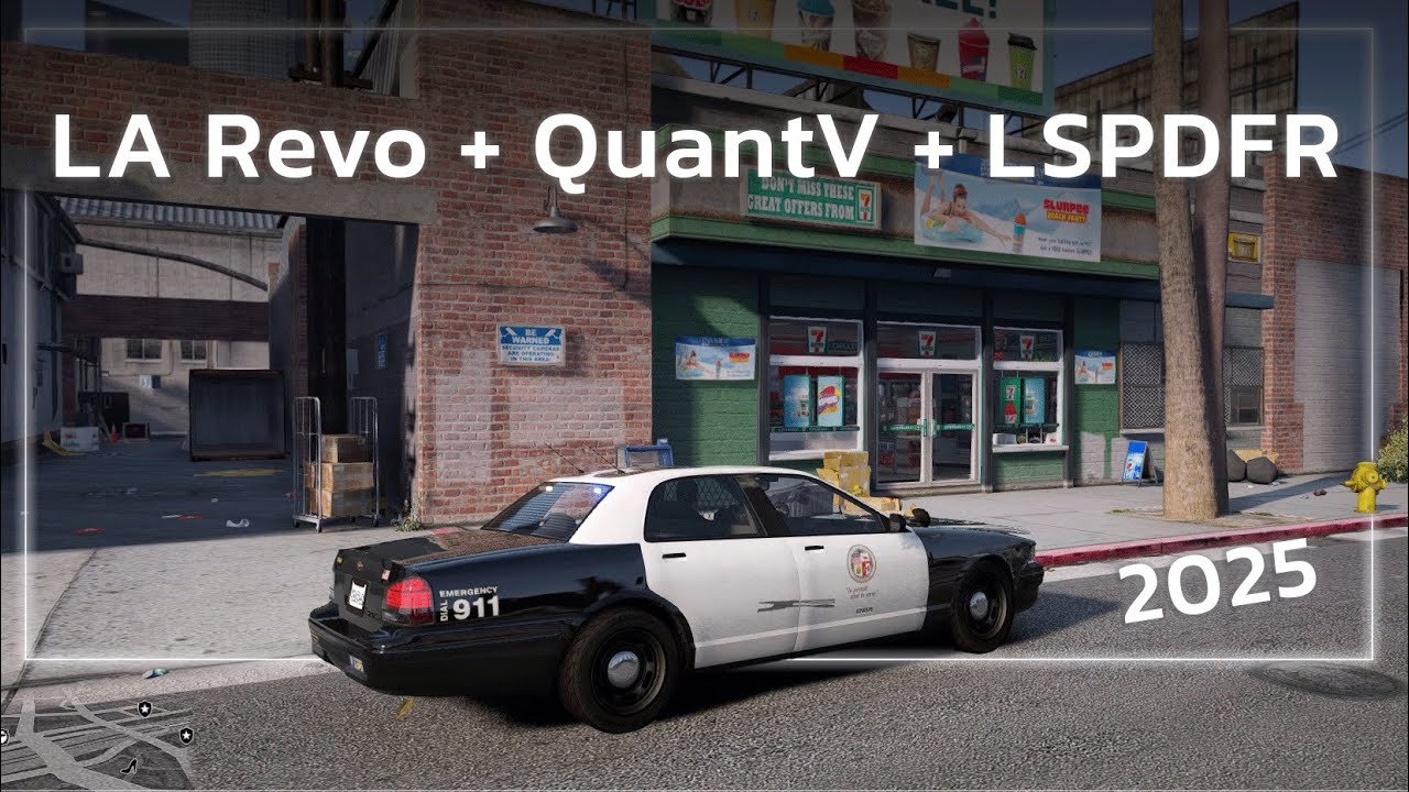 สอนลง LA Revo + QuantV + LSPDFR 2025 | GTA V - LSPDFR