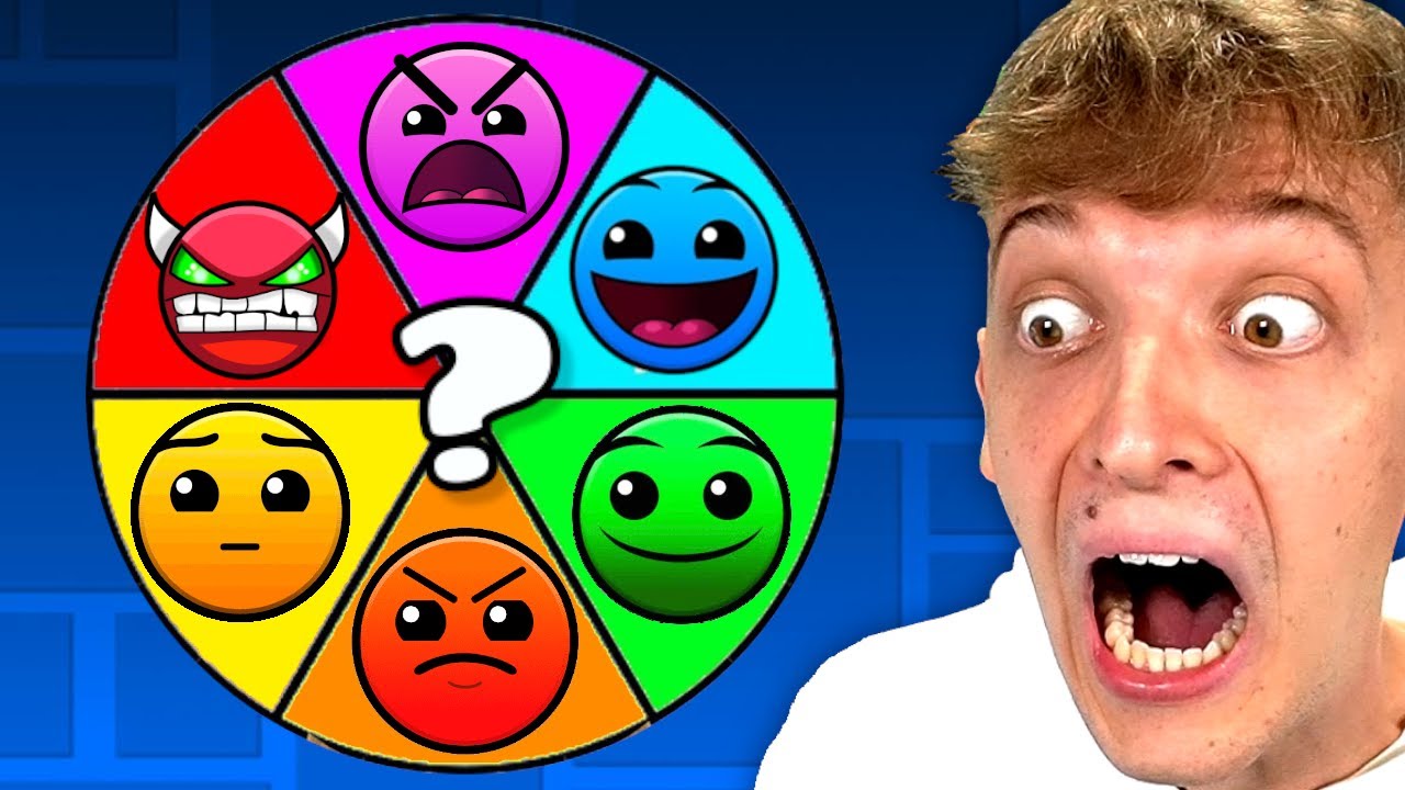 GLÜCKSRAD entscheidet welches LEVEL ich SPIELEN muss! 😲 (Geometry Dash)