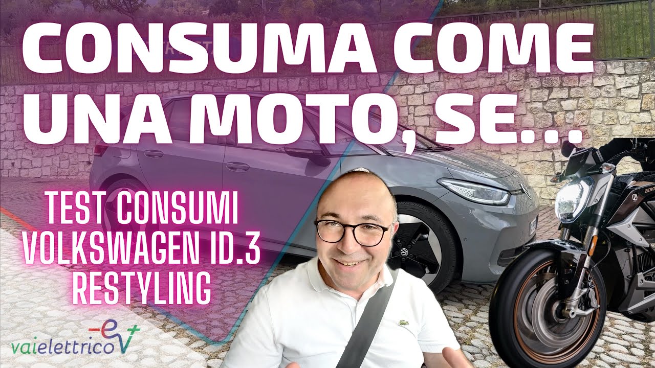 VOLKSWAGEN ID.3 restyling 2024: nel misto? I CONSUMI sono a UNA SOLA CIFRA! Ecco il VIDEO TEST!