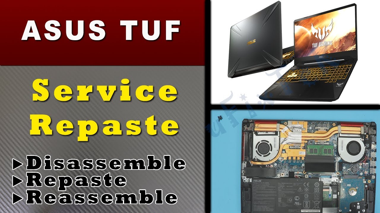 ✔ ASUS TUF fx505d Repaste Full Service, STEP By STEP