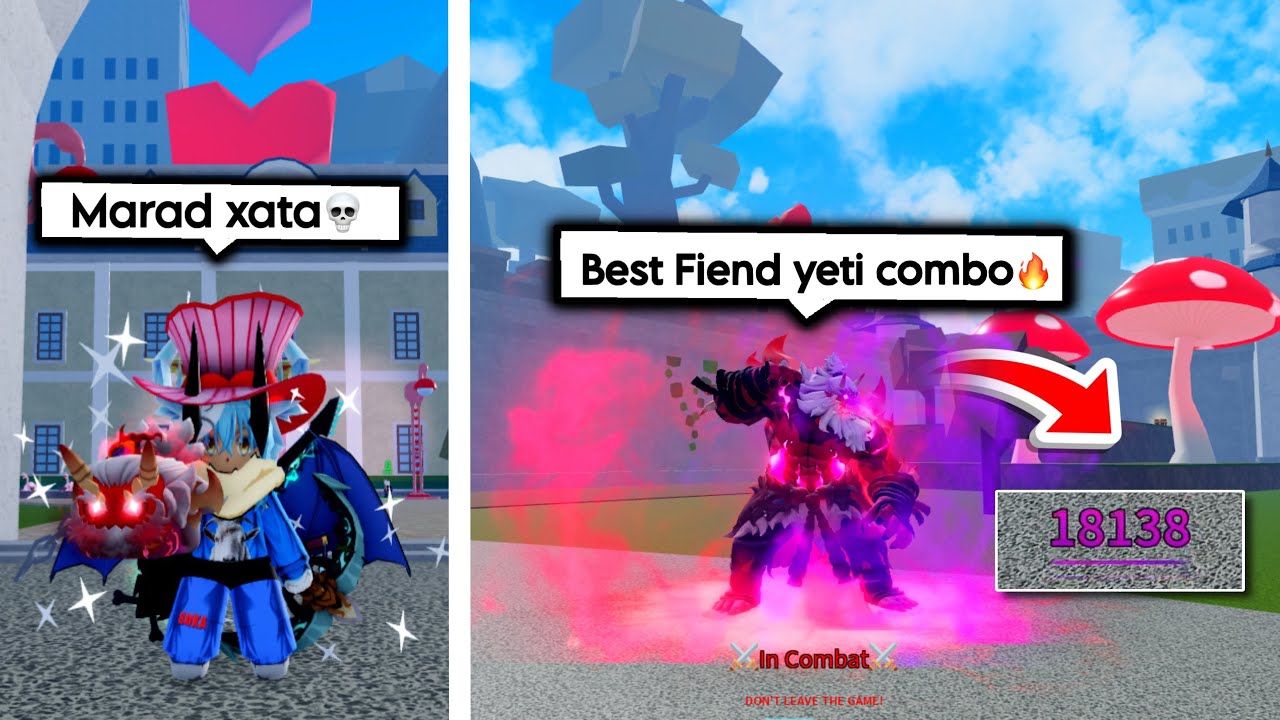 I MADE 3 New FIEND YETI COMBO IN BLOXFRUIT🔥