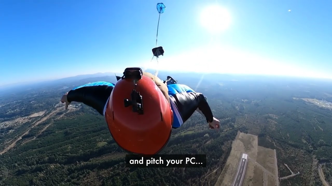 Wingsuit Parachute Deployment Technique: Arch, Bend Knees