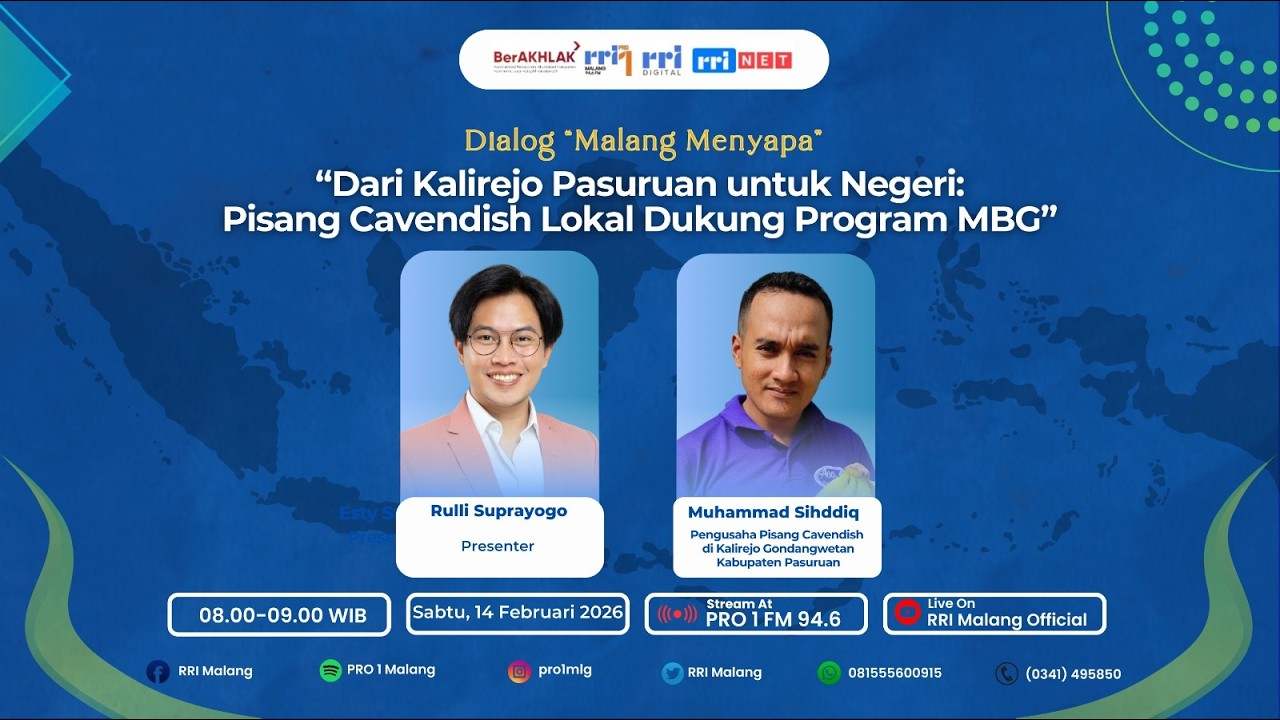 Malang Menyapa - Dari Kalirejo Pasuruan Untuk Negri : Pisang Cavendish Lokal Dukung Program MBG