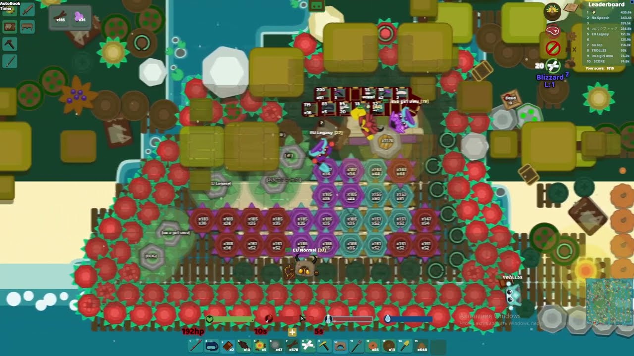 STARVE.IO / Record 600k Legacy🥀 / kill compilation
