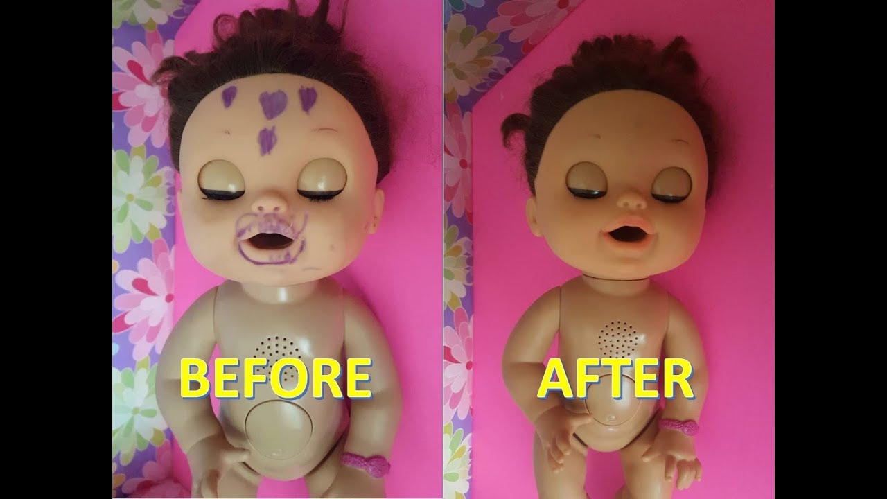 How to get Ink marks off of your doll REALLY WORKS