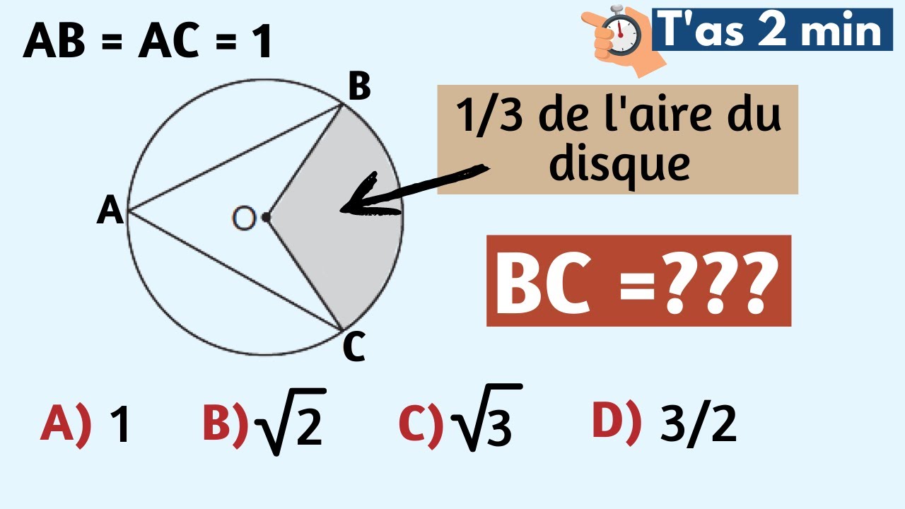 Que vaut la longueur BC ?