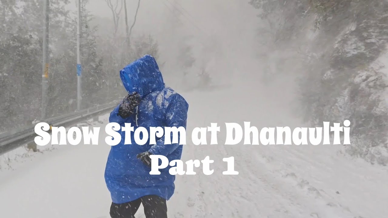Barf Ke Toofan Mein Phas Gaye 😱 | Dhanaulti Snowfall | Uttarakhand 2026