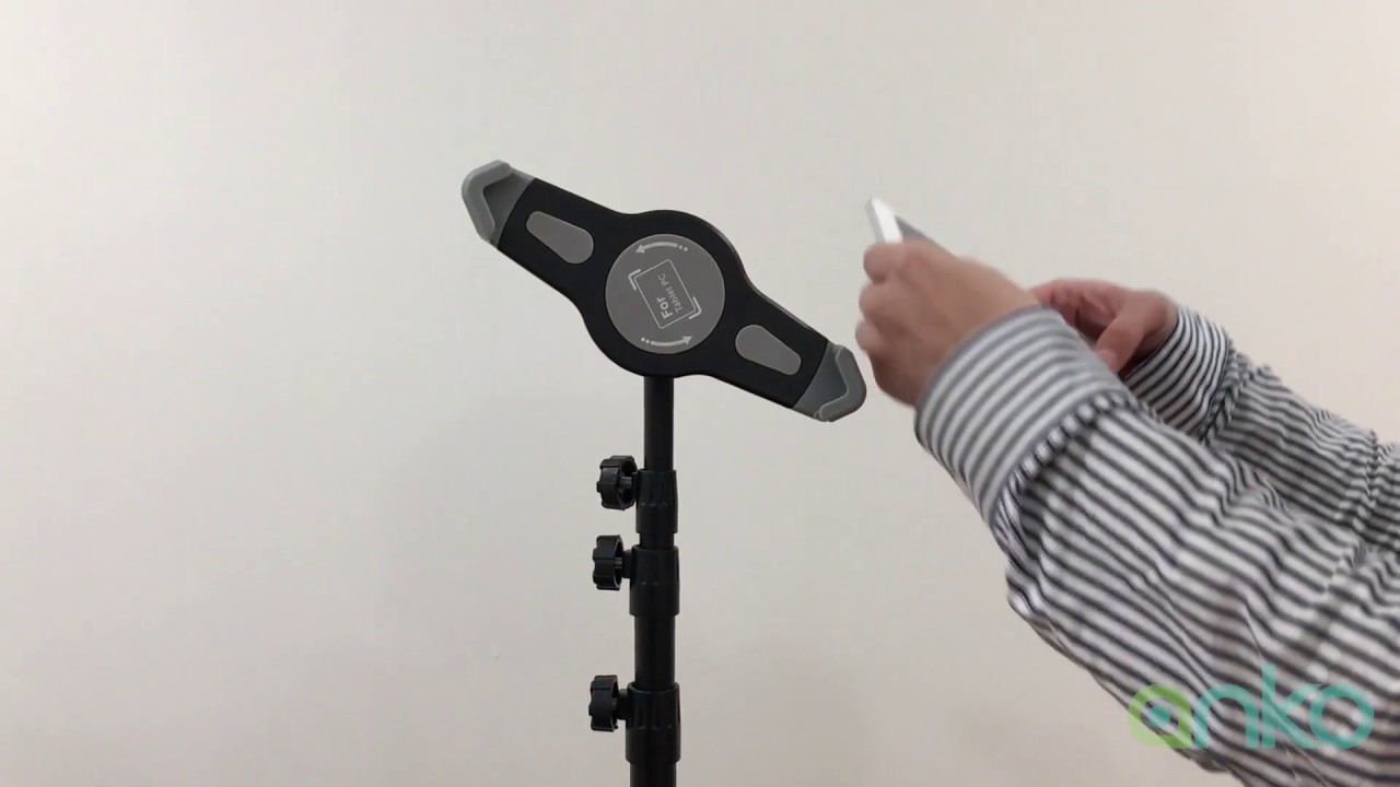 ANKO Universal iPad and Tablet Floor Height Adjustable 360 Rotating Tripod Tablet Mount Stand