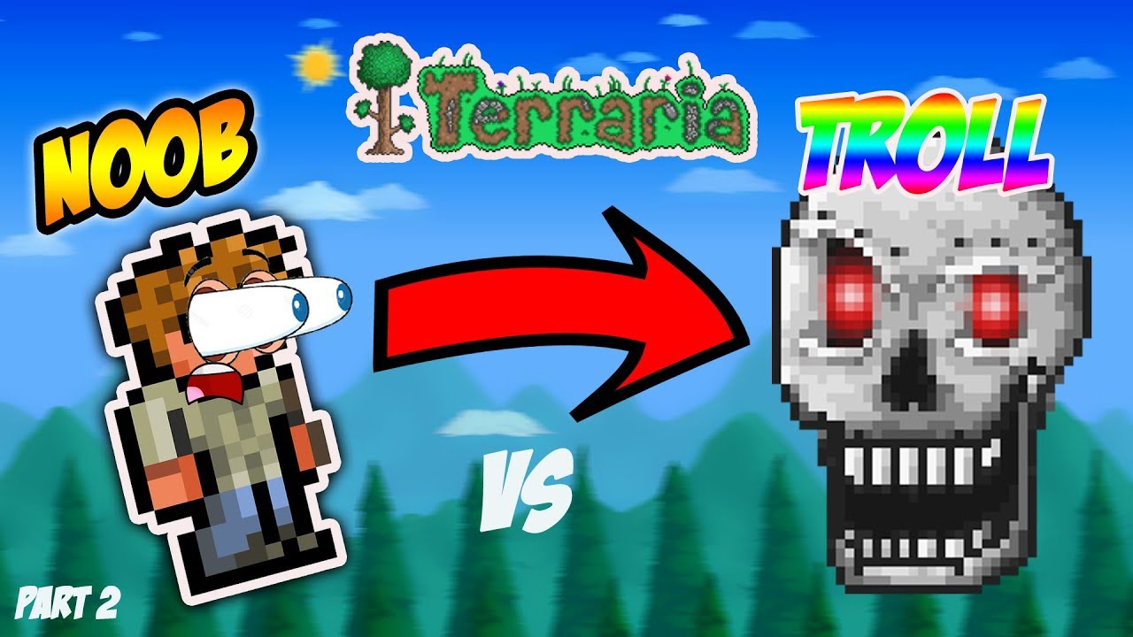 Terraria Trolling - Noobs vs Dungeon Guardian #2