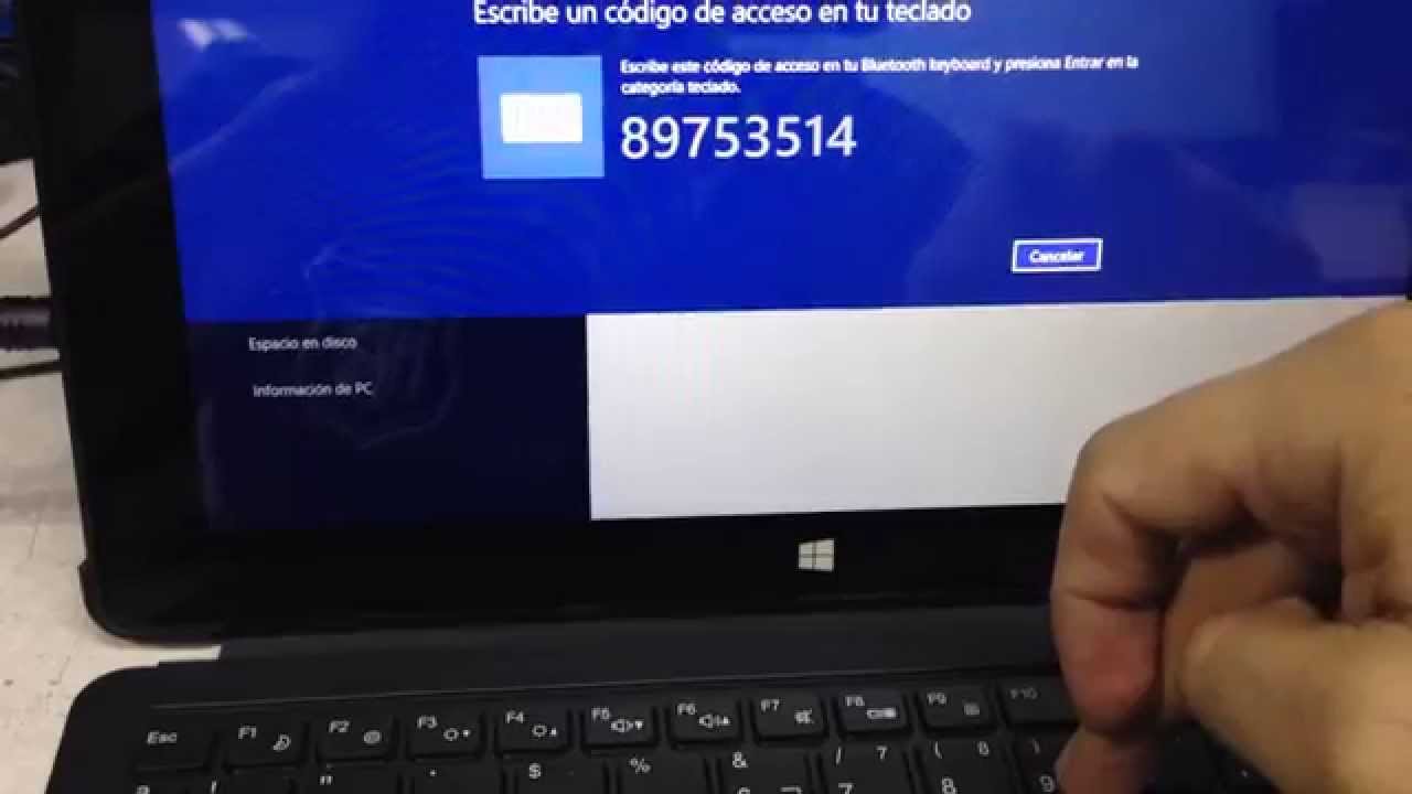 CONECTAR TECLADO BLUETOOTH a TABLET WINDOWS 8.1