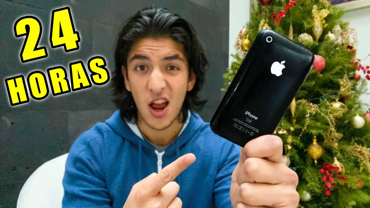 SOBREVIVIENDO 24 hrs con un iPHONE 3G - ¿QUÉ puedes hacer HOY?