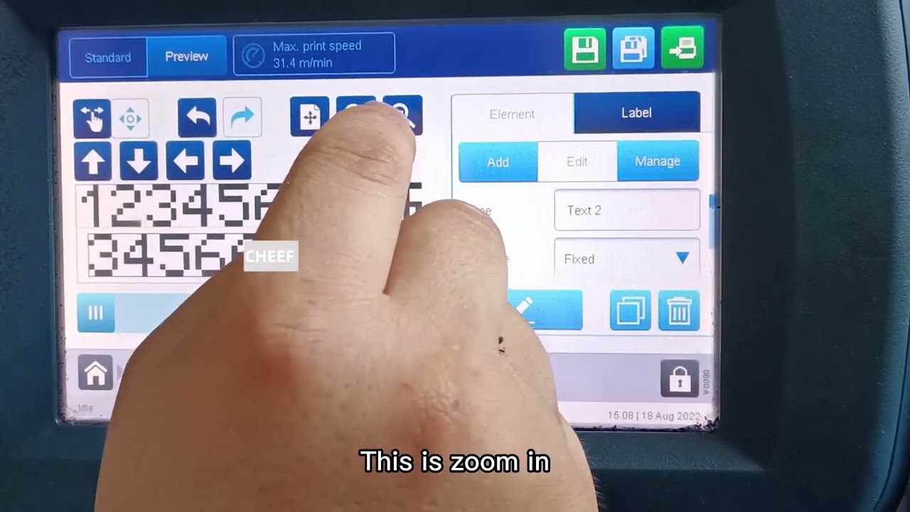 Do you know how to edit Domino Ax150i information?