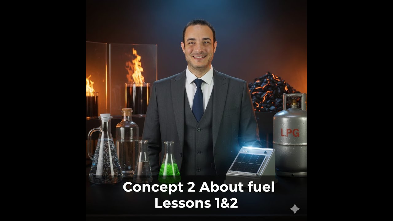 شرح الدرس الاول و الثاني في كونسبت 2 عن الوقود , concept 2 about fuel lessons 1 and 2