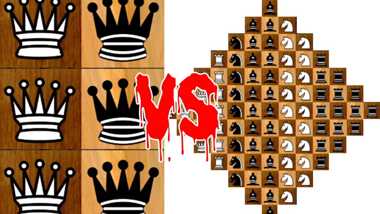 3 queen vs matrix #chess
