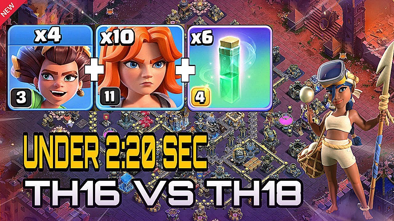 TH16 Destroys TH18!! Best TH16 Attack Strategy Ever | Th16 Easy Spam Attacks | Clash of Clans