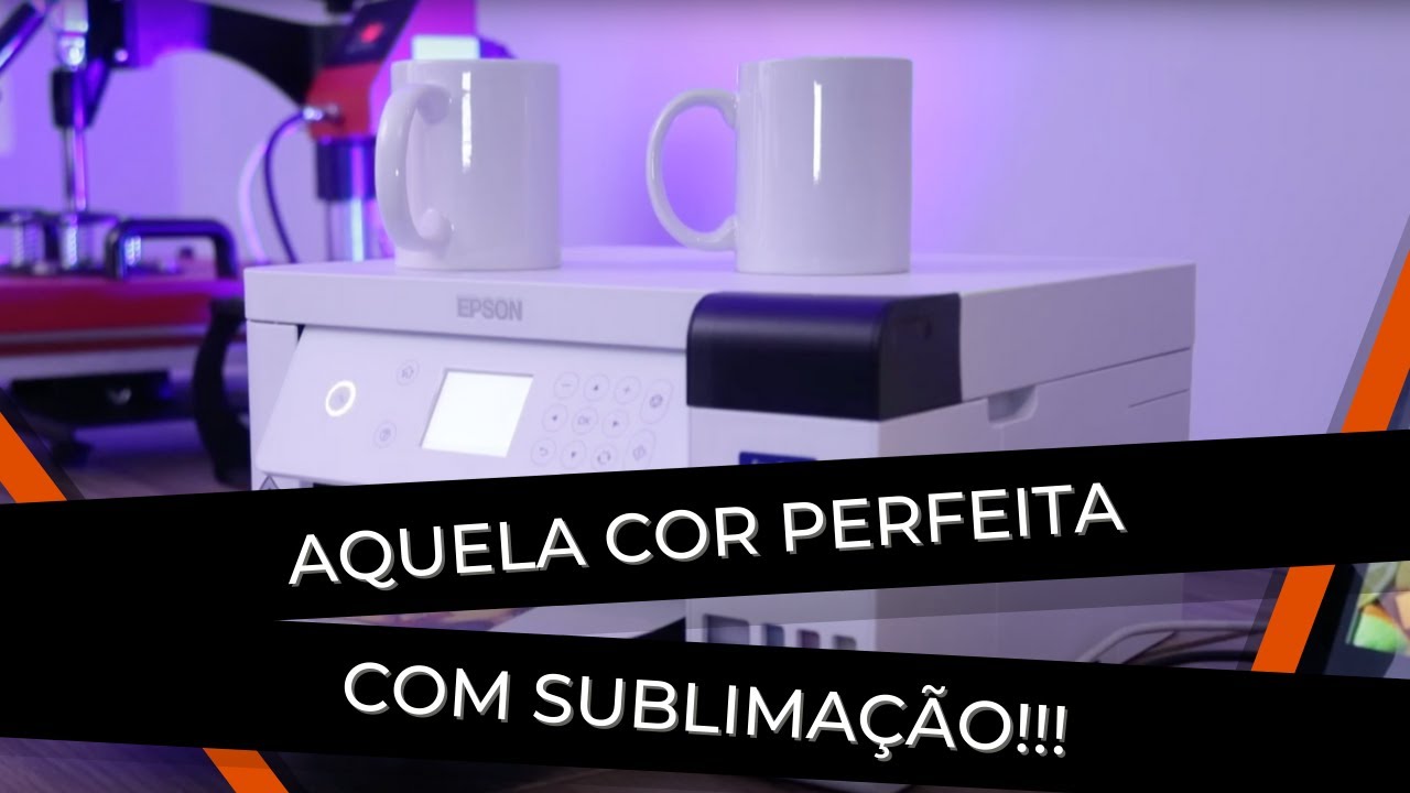 Dicas de Sublimação | Photoshop para Fazer Cores Vibrantes na Caneca | Na EPSON F170
