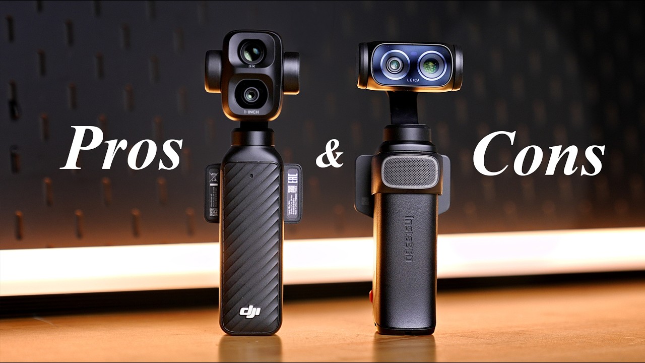 Самое подробное сравнение функций: DJI Pocket 4 Pro против Insta360 Luna Ultra