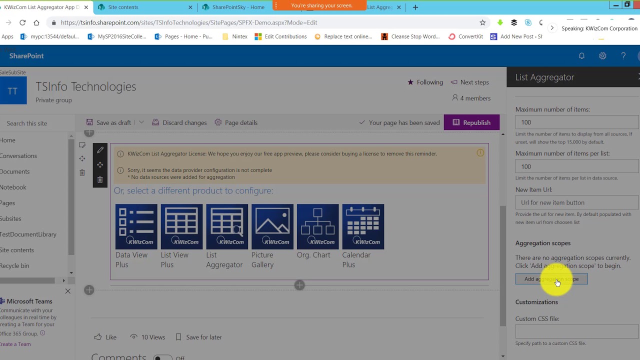 Complex SharePoint Data Aggregation Made Simple (KWIZ webinar)