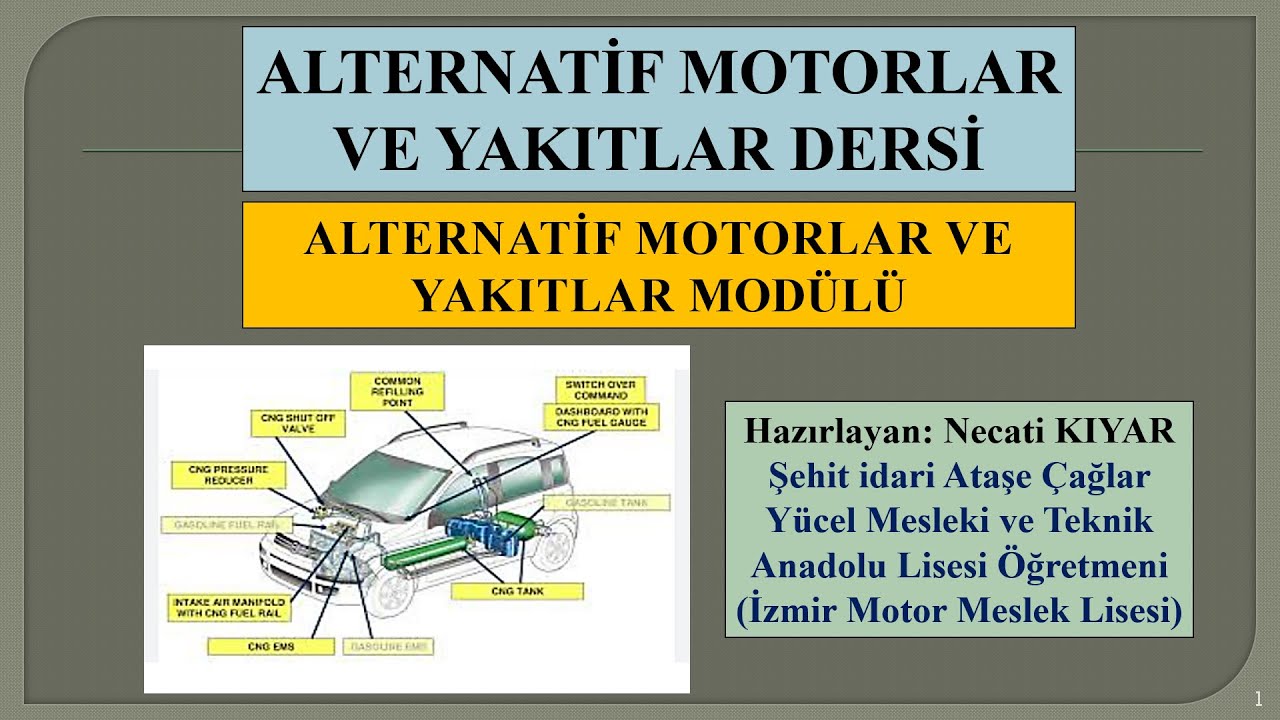 ALTERNATİF YAKITLAR VE MOTORLAR Modül Sunumu