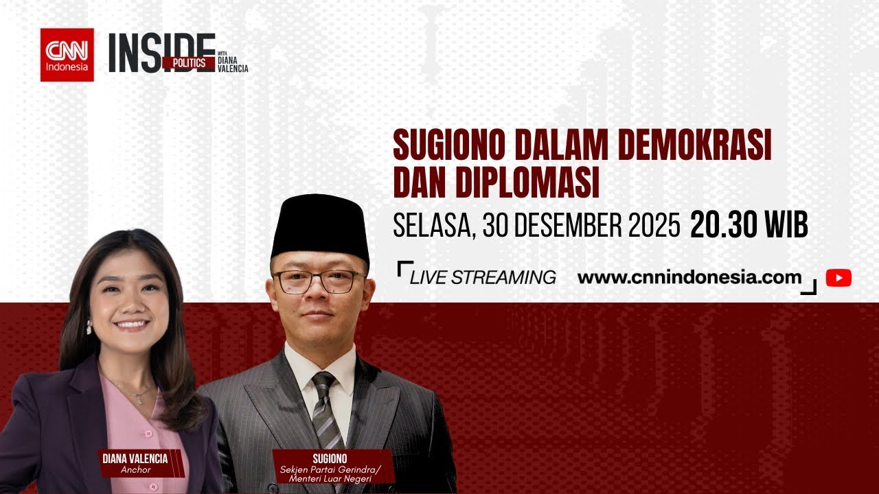 Sugiono dalam Demokrasi dan Diplomasi | Inside Politics with Diana Valencia